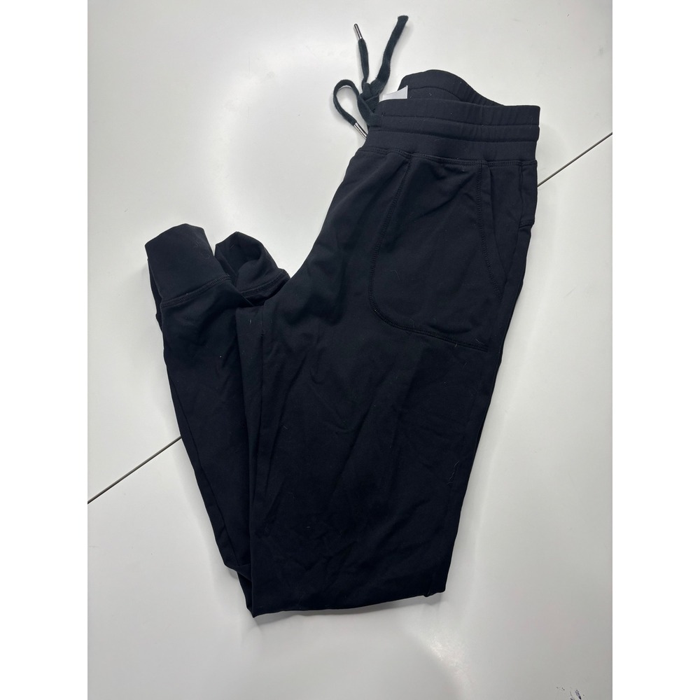 Zyia Active Womens Black Joggers Sweatpants Size S Drawstring Pockets Cuffed